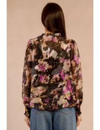 Camisade manga larga con estampado