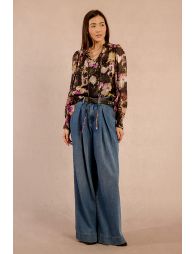 Camisade manga larga con estampado