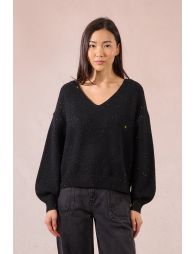 Sequined oversized sweater