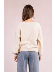 Sequined oversized sweater