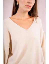 Sequined oversized sweater