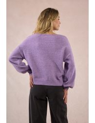Sequined oversized sweater