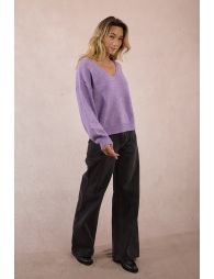 Pull oversize pailleté