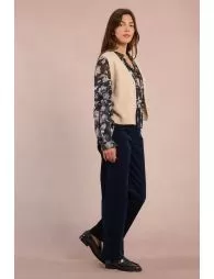 Gilet sans manches en maille parsemée de sequins