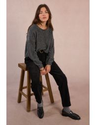 Pull en maille type sweat