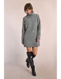 Rhinestone sweater dress