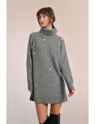 Robe pull à strass