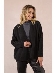 Open knit vest