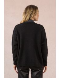 Open knit vest