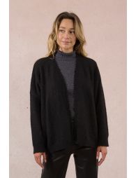 Open knit vest