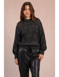 Openwork knit sweater