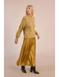 Openwork knit sweater
