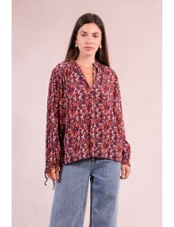 Camisa  de manga larga abullonada detalle pliegues