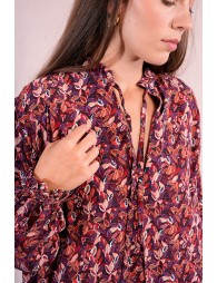 Camisa  de manga larga abullonada detalle pliegues