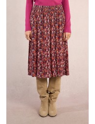Jupe midi, imprimé floral