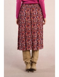 Jupe midi, imprimé floral