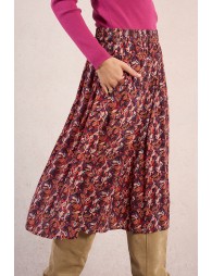 Jupe midi, imprimé floral