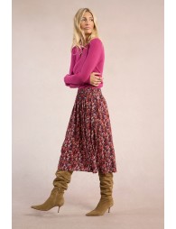 Jupe midi, imprimé floral