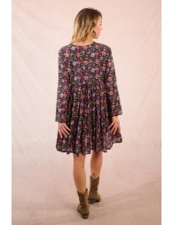 Robe courte, à pompons