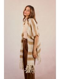 Open Fringed Poncho