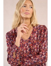 Robe courte, imprimé fleuri