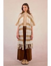 Open Fringed Poncho