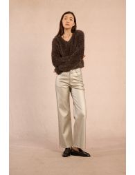 Fluffy sweater, lurex yarns