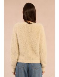 Fluffy sweater, lurex yarns
