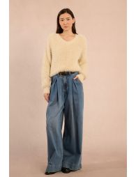 Fluffy sweater, lurex yarns