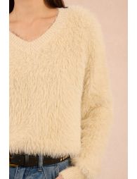 Fluffy sweater, lurex yarns