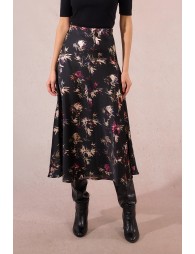 Jupe longue à motif floral