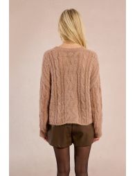Cable-knit sweater