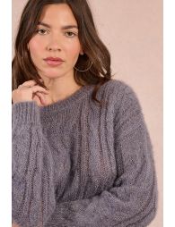 Cable-knit sweater