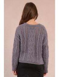 Cable-knit sweater