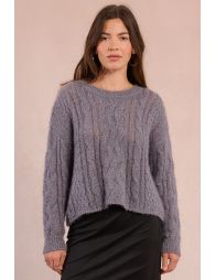 Cable-knit sweater