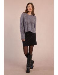 Cable-knit sweater