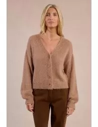 Cardigan boutonné en maille