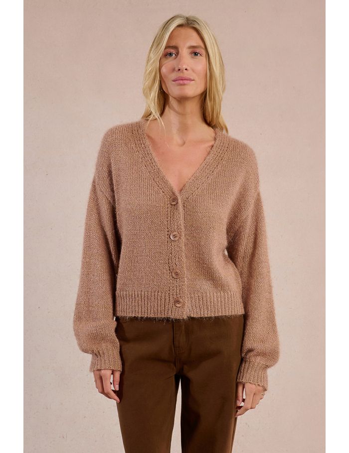Button-down knit cardigan