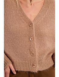 Button-down knit cardigan