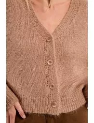 Cardigan boutonné en maille