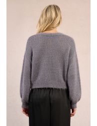 Button-down knit cardigan