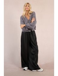 Button-down knit cardigan
