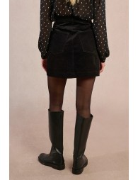 Short corduroy skirt