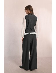 Straight blazer, sleeveless