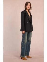 Blazer court et croisé
