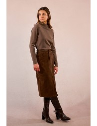 Corduroy maxi skirt