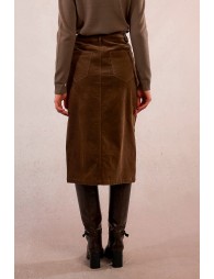 Corduroy maxi skirt