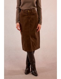 Corduroy maxi skirt