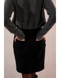 Corduroy pencil skirt