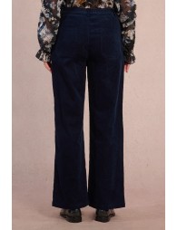 Corduroy wide-leg trousers